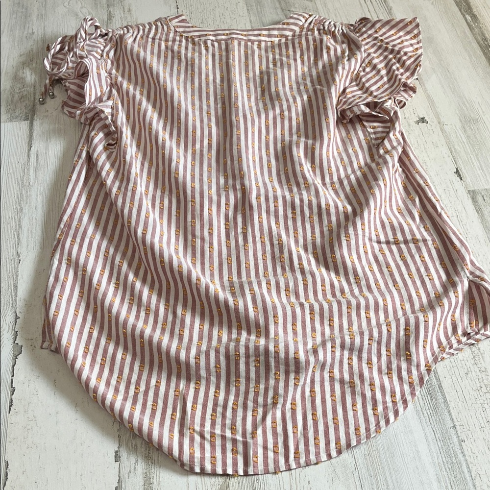 Veronica Beard Blakely Striped Blouse Size 6 - Picture 8 of 11